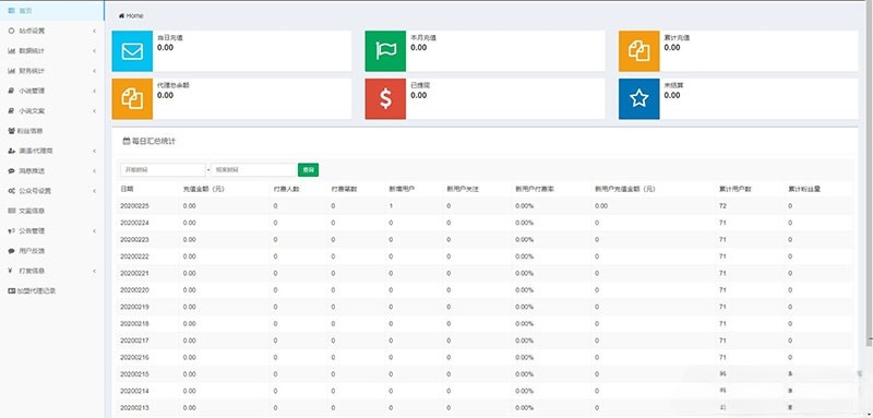 ThinkPHP小说阅读系统源码：公众号代理分站与APP打包方案 图片7