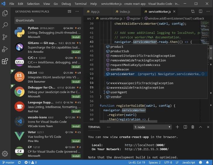 微软开发 Visual Studio Code 源码 TypeScript 编辑器