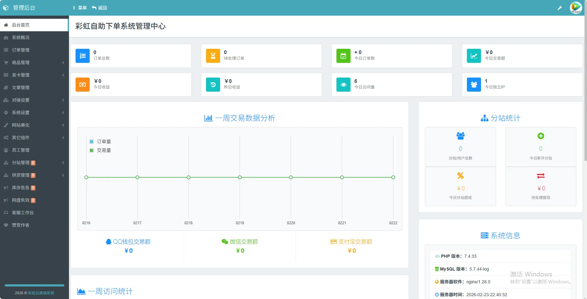 彩虹商城二开版 PHP 源码 商品自动化更新