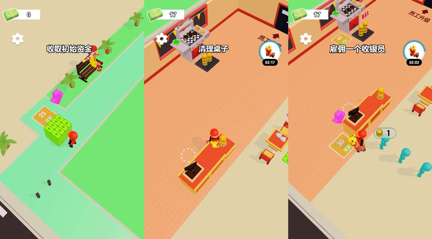 我的汉堡餐厅H5小游戏源码 模拟经营玩法与Linux服务端搭建
