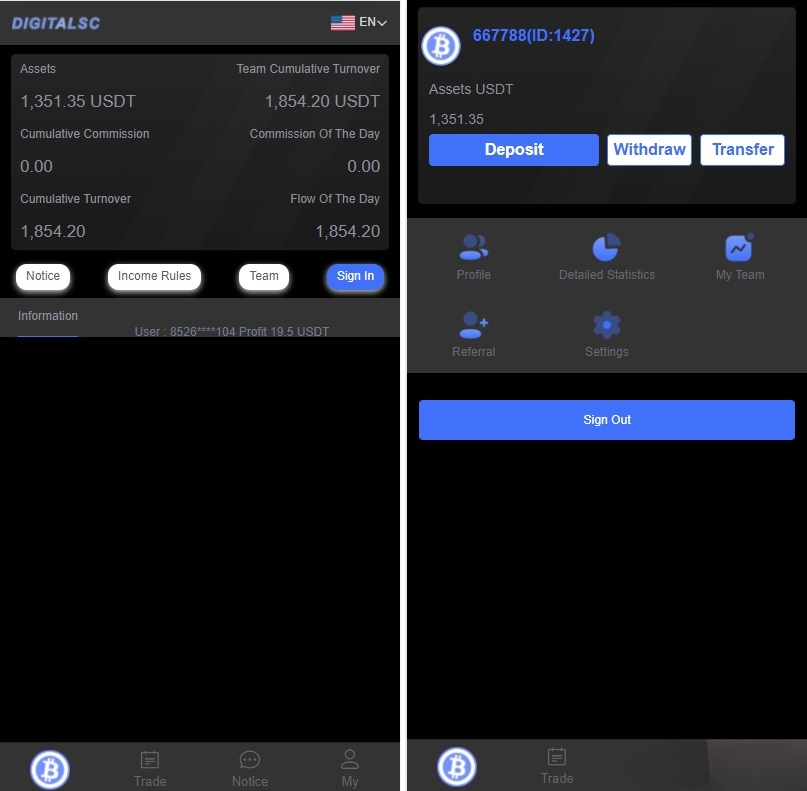 USDT虚拟货币投资理财系统PHP源码 图片1